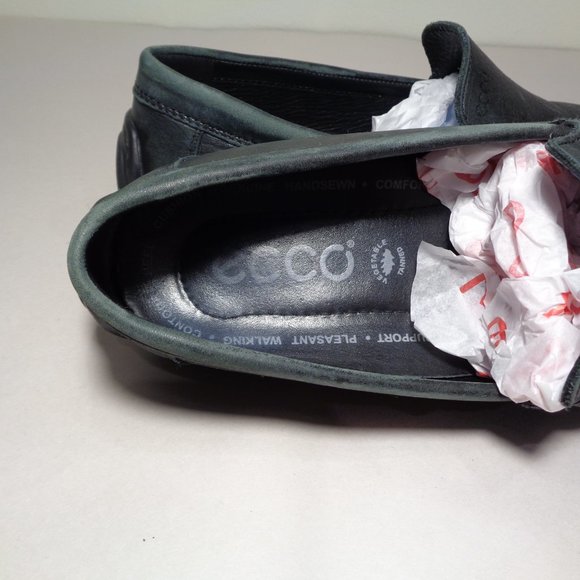 Ecco Size 10 to 10.5 Eur 44 HOLTON Black Leather Loafers Men\'s Shoes main image 12